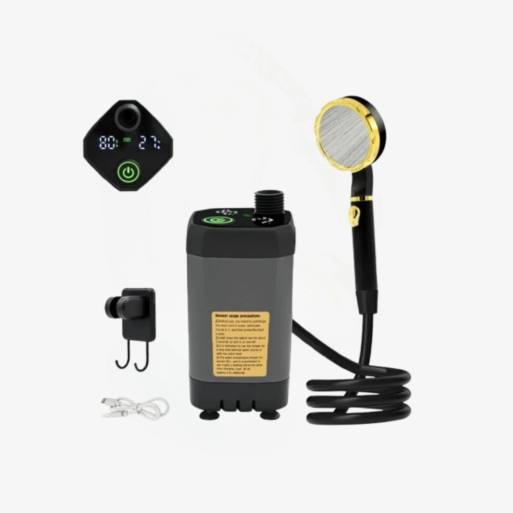 Compact Personal Shower Kit To-Go (Green) - Your Hygiene