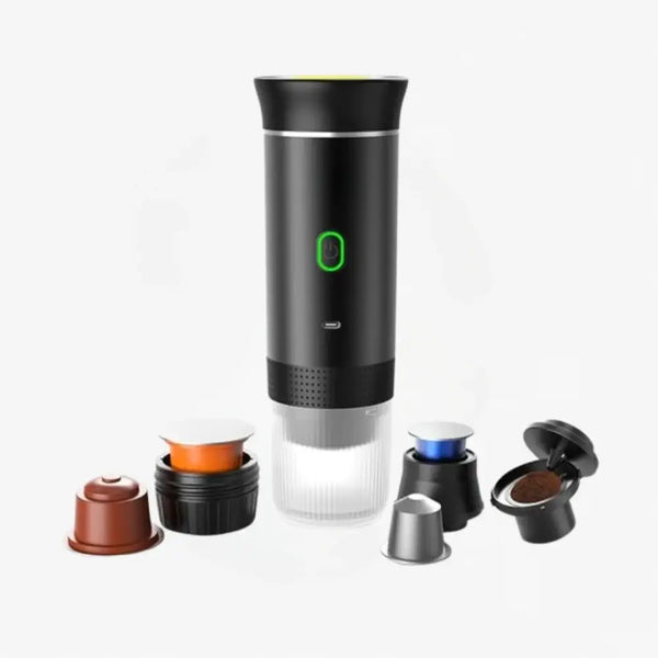 Cordless Portable Electric Espresso Machine - 3-in-1