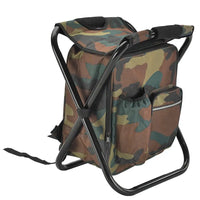 Folding Fishing and Camping Chair with Thermal Backpack