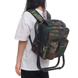 Folding Fishing and Camping Chair with Thermal Backpack