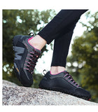 Leather hiking shoes for winter