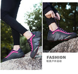 Leather hiking shoes for winter